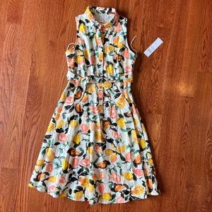 London Times T4990M Citrus linen Dress - NWT SZ 6